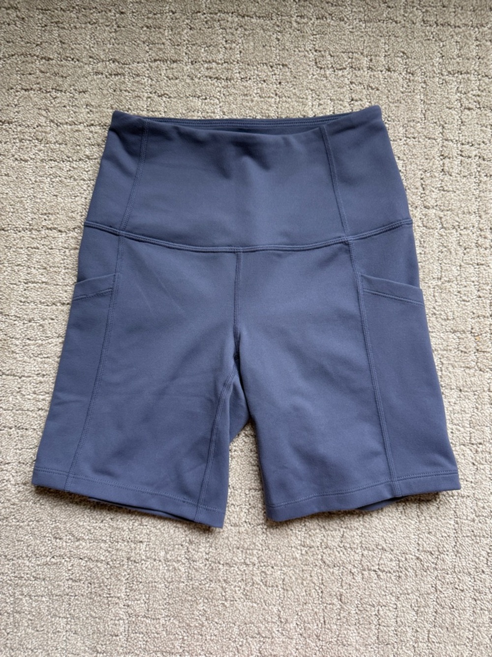 Zella High-Rise Bike Shorts — Slate Navy